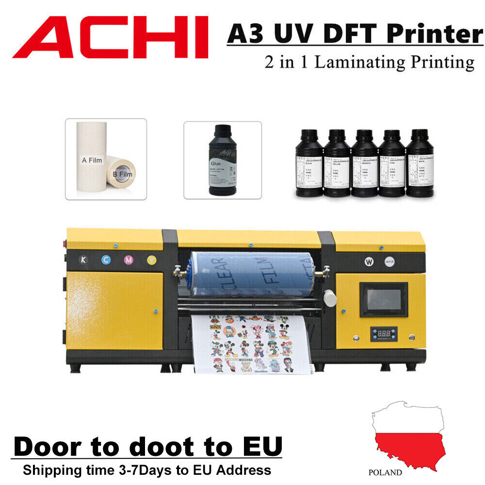 A3 Uv Dtf – Imprimante D'autocollants Multifonction 2 En 1, Double