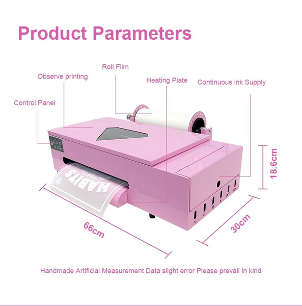 A3+ Pro 33cm XP600 DTF Printer Direct to Film T-Shirt printer Heat Transfer
