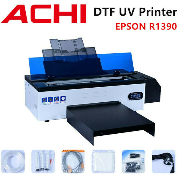 DTF UV Printer Direct to Film T-shirt Flatbed Printer EPSON R1390 w /Oven Heater