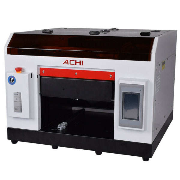 ACHI A3 UV Printer &1390 Printed Head & Rotary Holder Cylindrical 3D Embossed