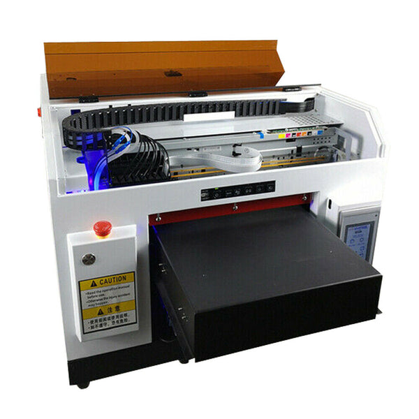 ACHI DX5 UV Printer 8 Color &Rotary Holder Flat /Cylindrical Printed 3D Embossed T-shirt table attached