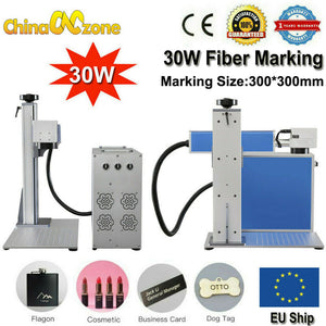 Portable Split 30W 300*300 Fiber Laser Marking Machine For Metal Steel Engraver Machine